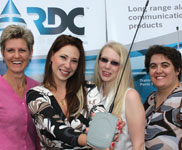 From left: Lee-Ann Andreka, Roelene Taylor, Monique Taylor and Deirdré Oberholzer with RDC’s new VHF transmitter